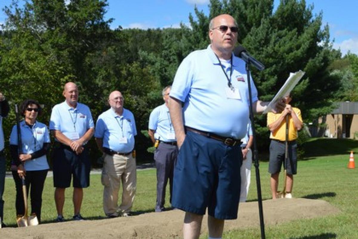 Speaker at the Groundbreaking Ceremony