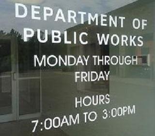 Window of Public Works Department